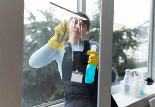 Nettoyage de vitres intérieures et extérieures à la Tour-du-Crieu
